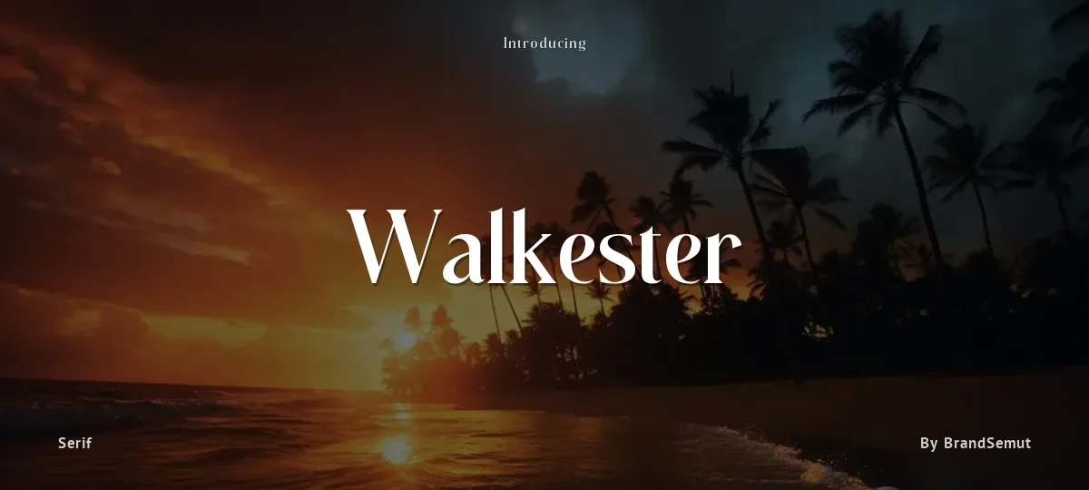 Walkester font preview