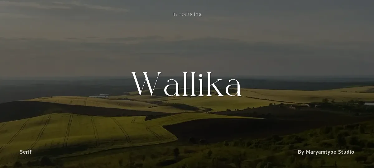 Wallika font preview
