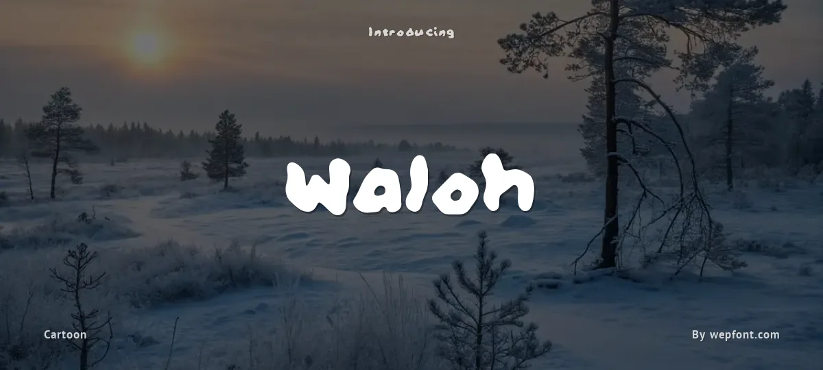 Waloh font preview