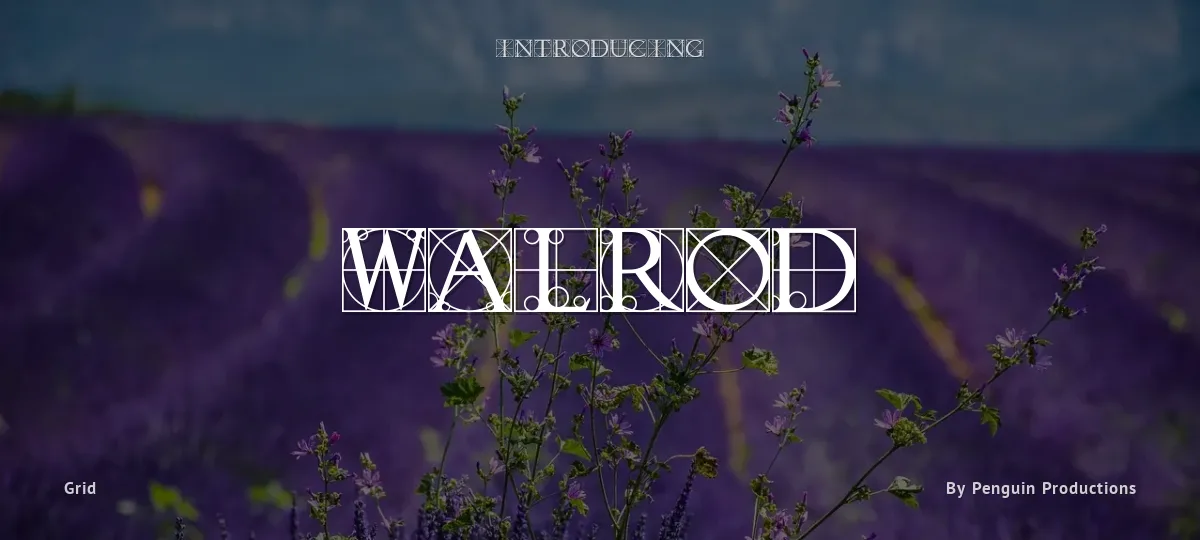 Walrod font preview