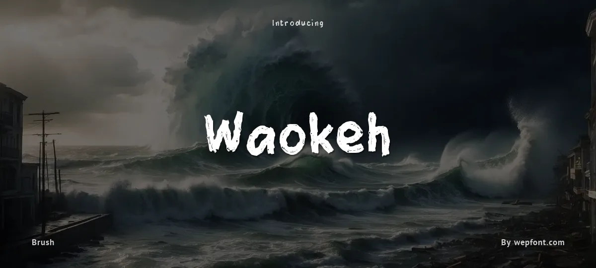 Waokeh font preview