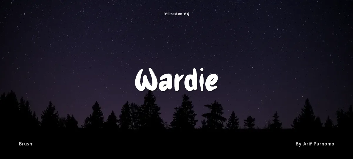 Wardie font preview