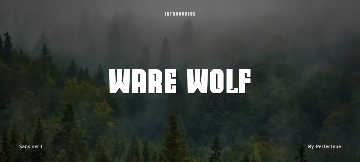 Ware Wolf font preview