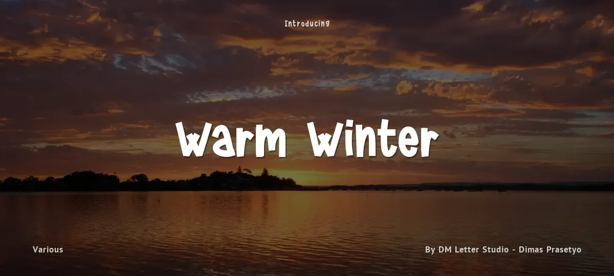 Warm Winter font preview