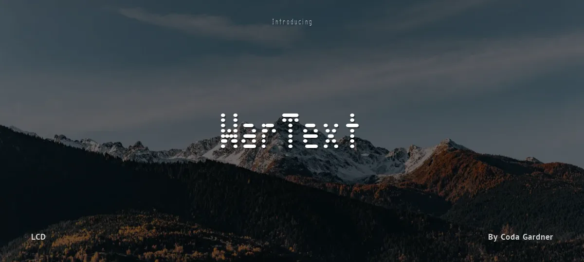 WarText font preview