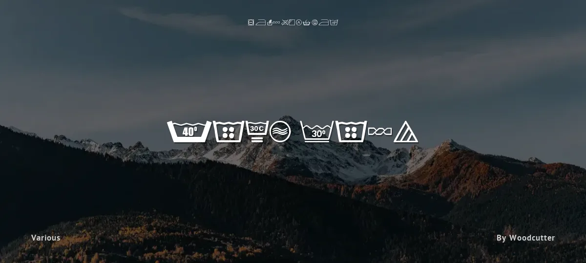 Wash Care font preview