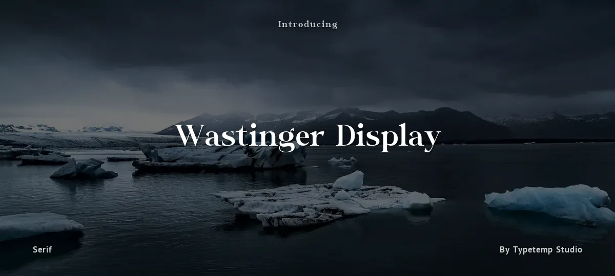 Wastinger Display font preview
