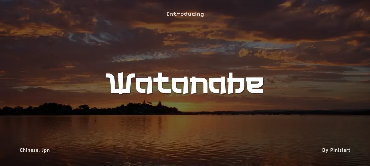 Watanabe font preview