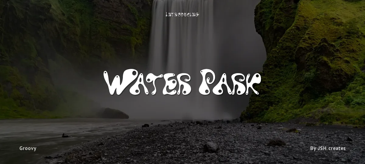 Water Park font preview