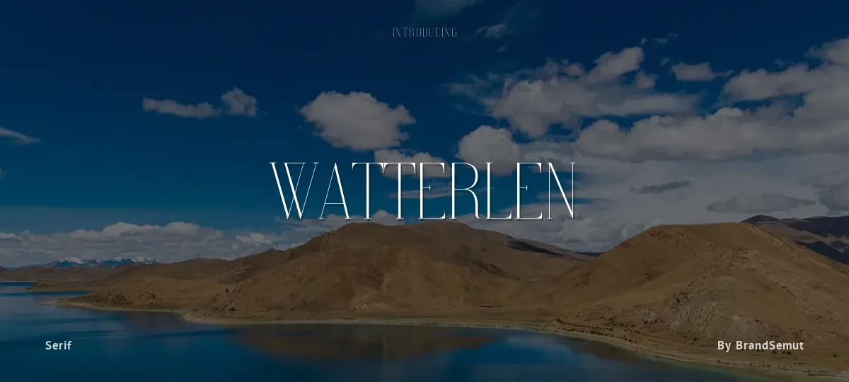 Watterlen font preview