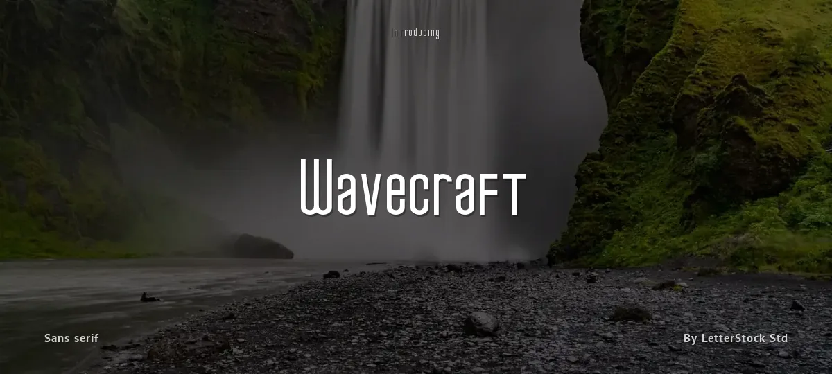 Wavecraft font preview