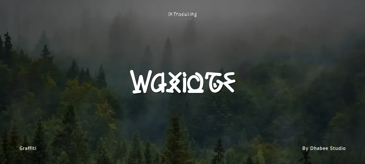 Waxioze font preview