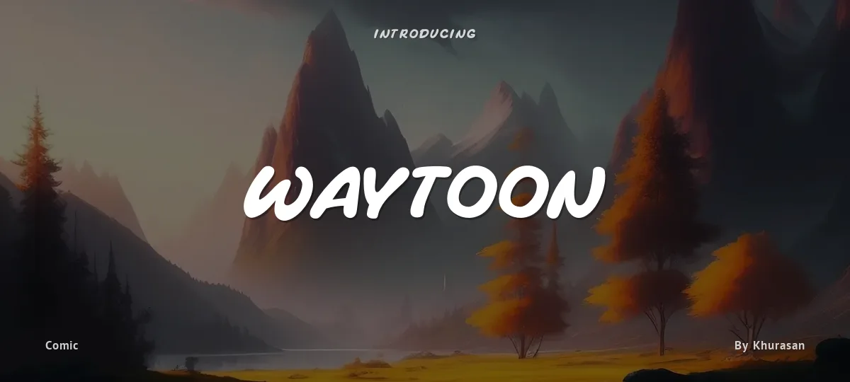 Waytoon font preview