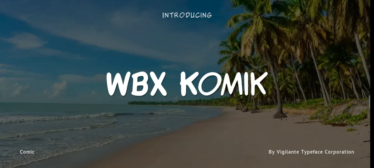 WBX Komik font preview