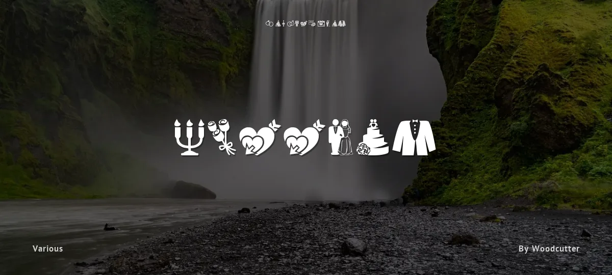 Wedding font preview