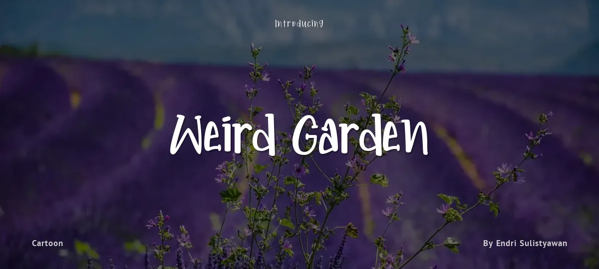 Weird Garden font preview