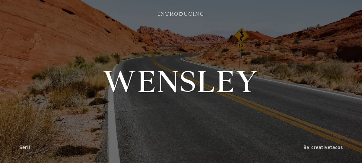 Wensley font preview