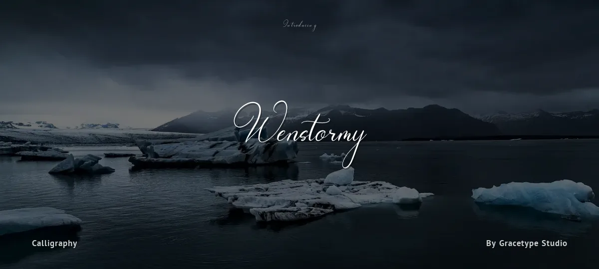 Wenstormy font preview