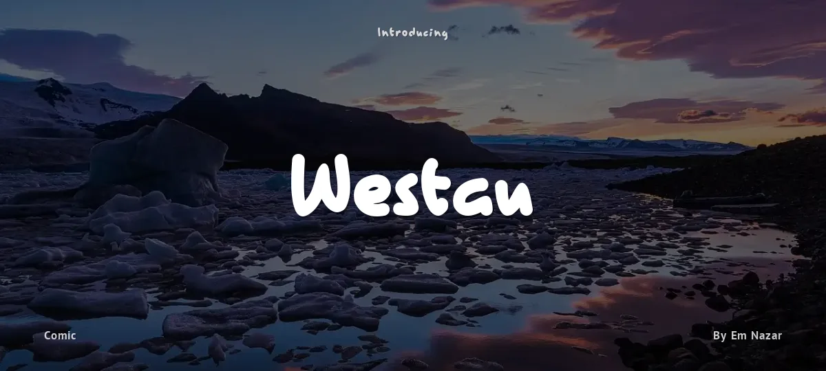 Westau font preview