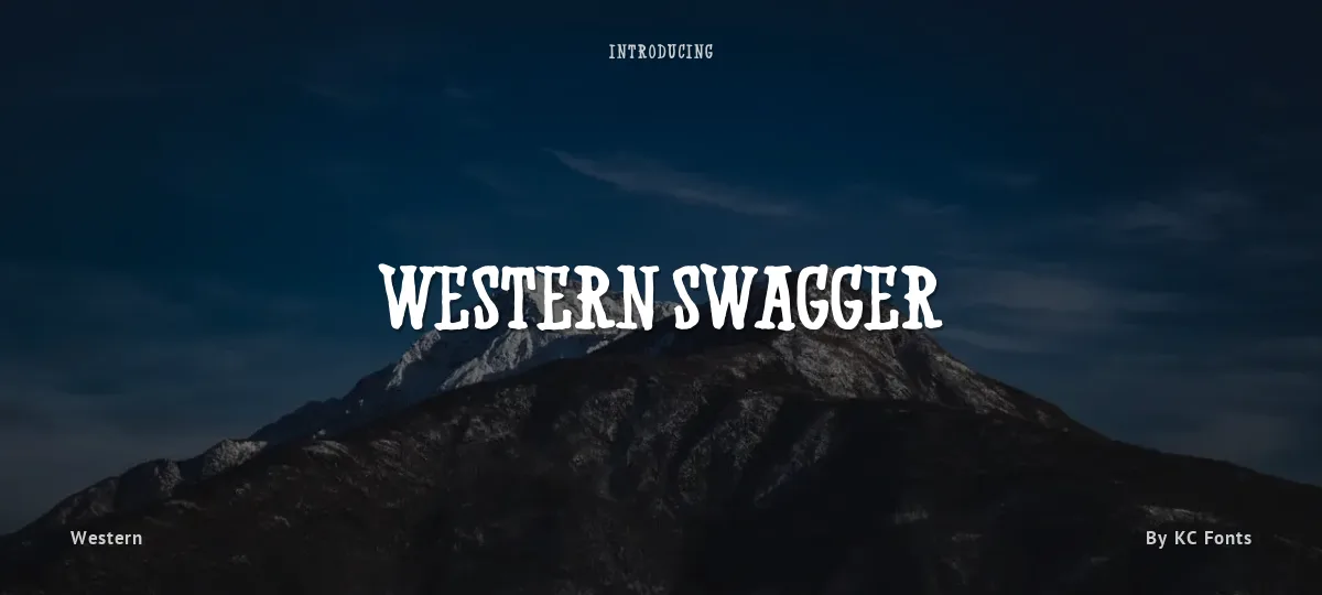 Western Swagger font preview