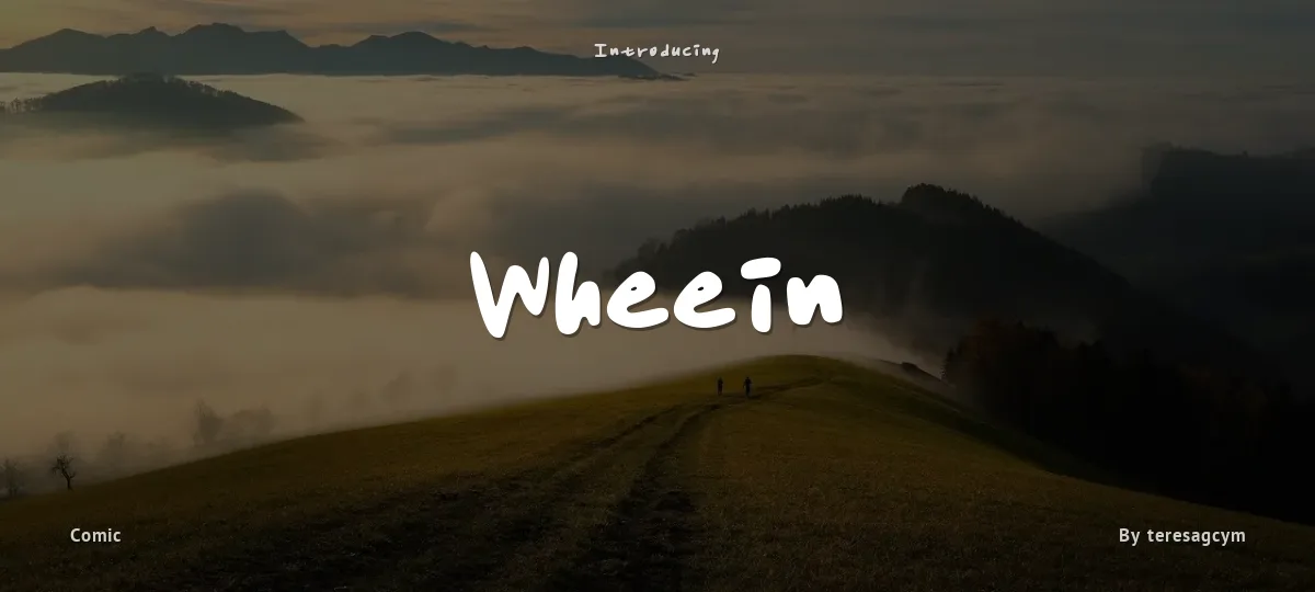 Wheein font preview