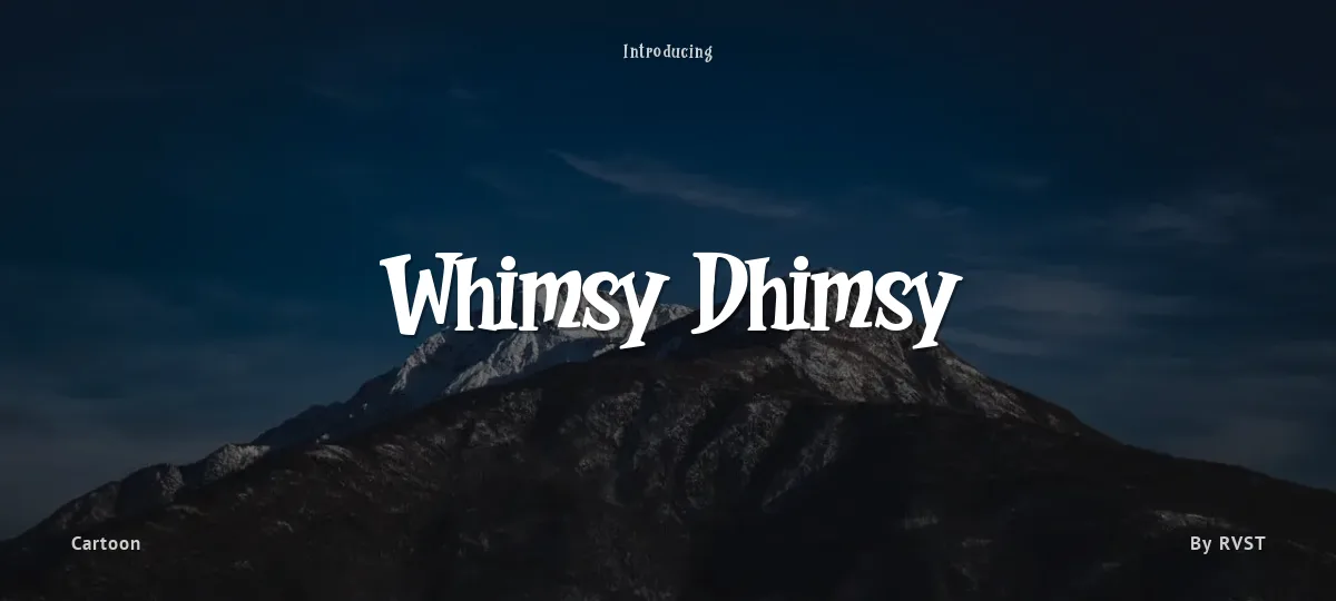 Whimsy Dhimsy font preview