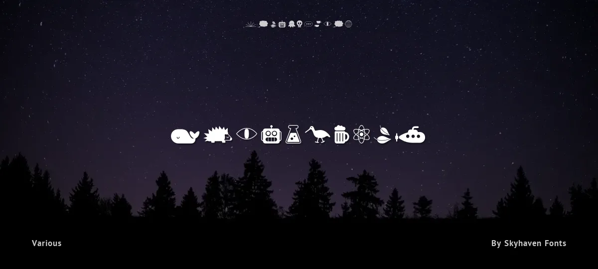 Whirlybats font preview