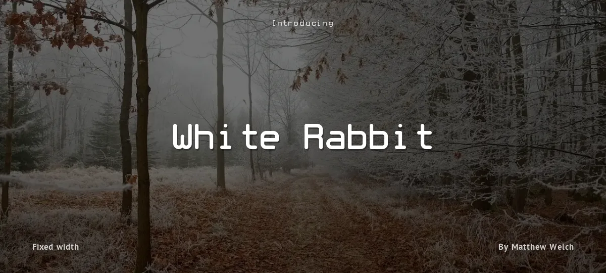 White Rabbit font preview