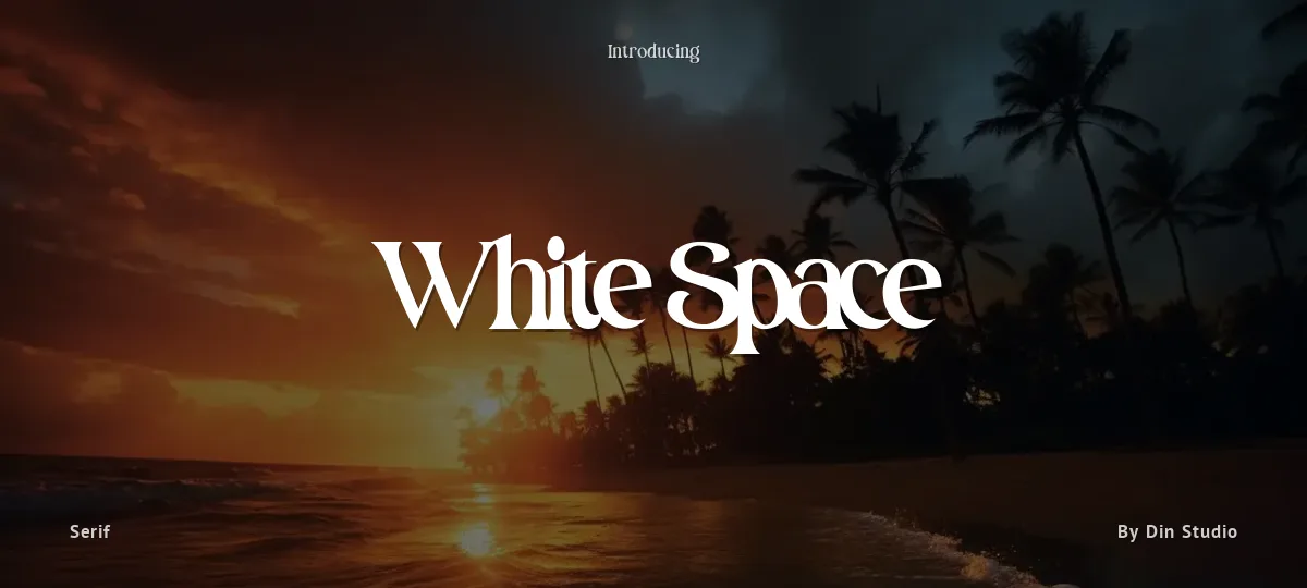 White Space font preview