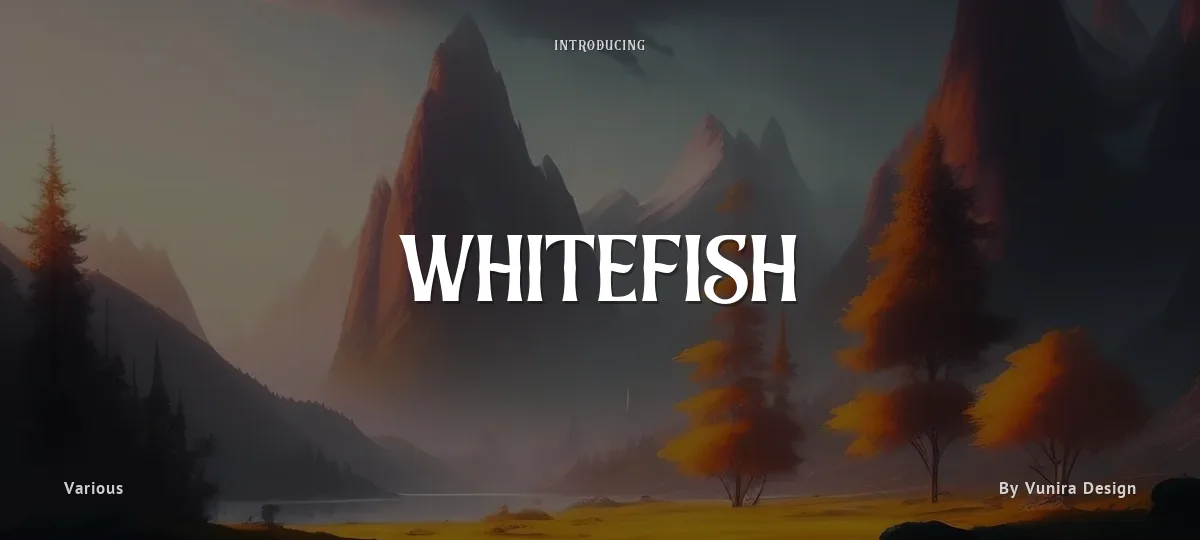 Whitefish font preview