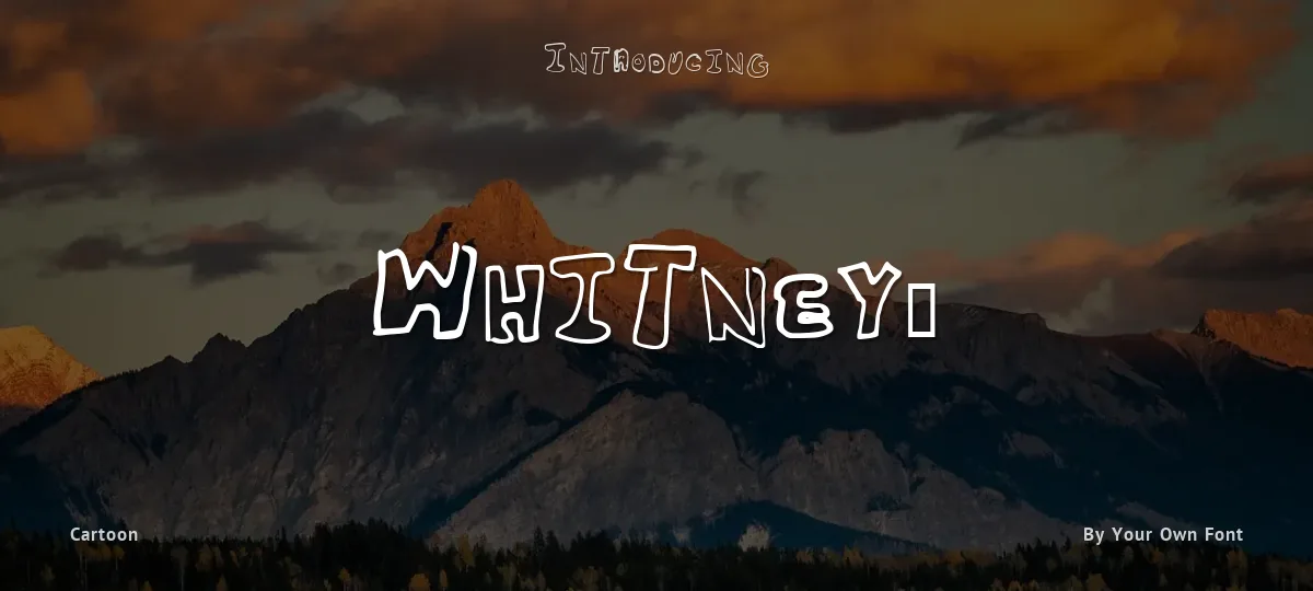 Whitney2 font preview