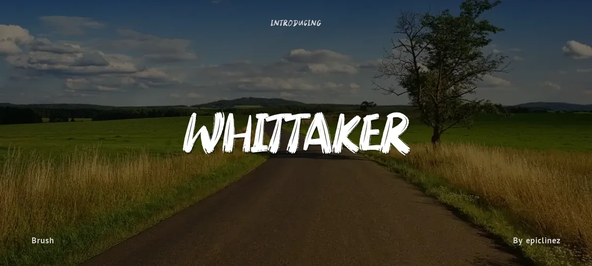 Whittaker font preview
