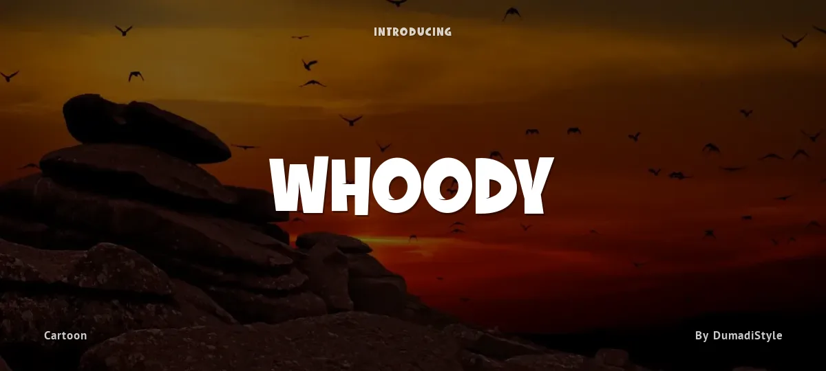 Whoody font preview
