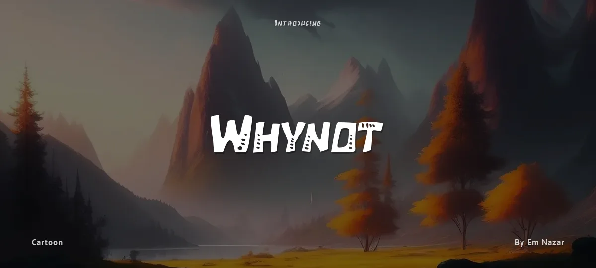 Whynot font preview