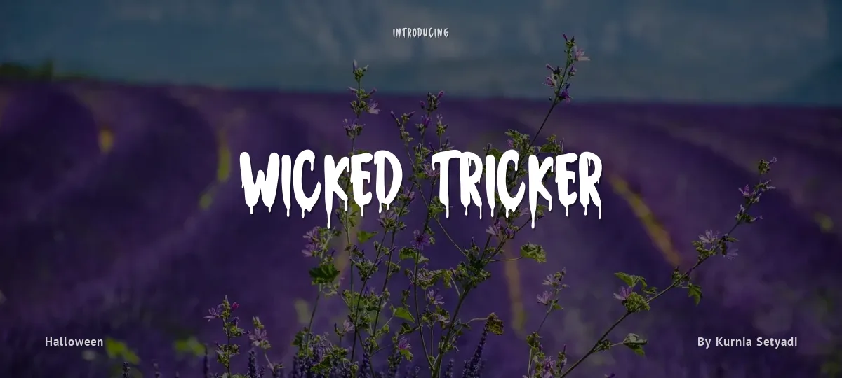 Wicked Tricker font preview