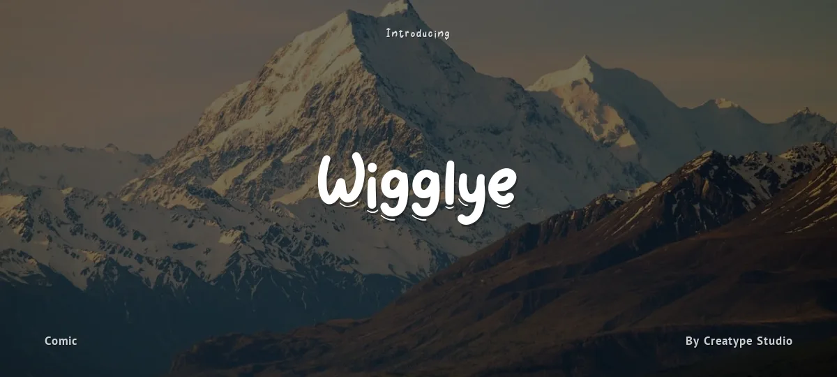 Wigglye font preview