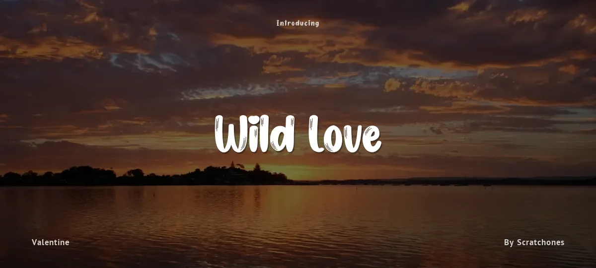 Wild Love font preview