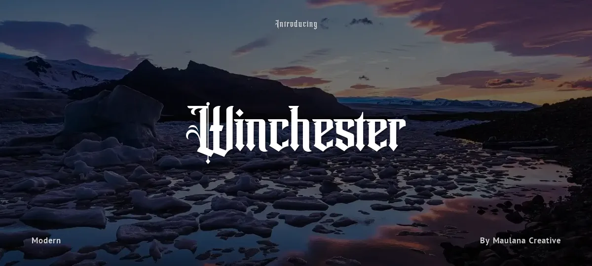 Winchester font preview