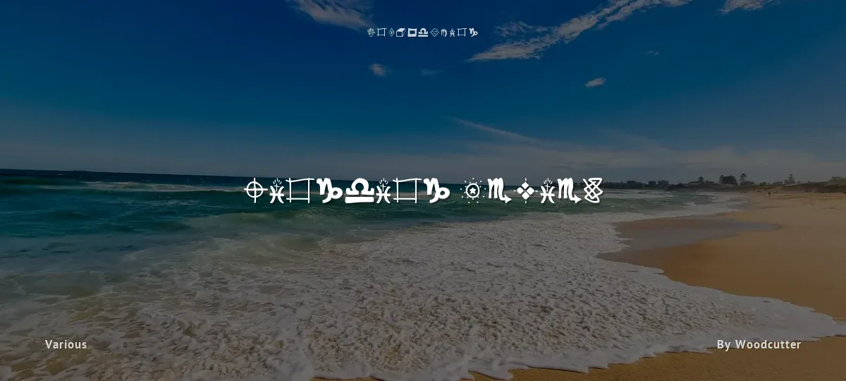Wingding Review font preview