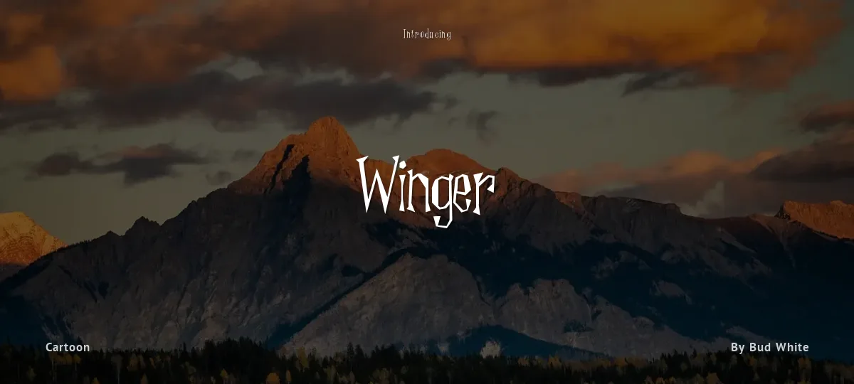 Winger font preview