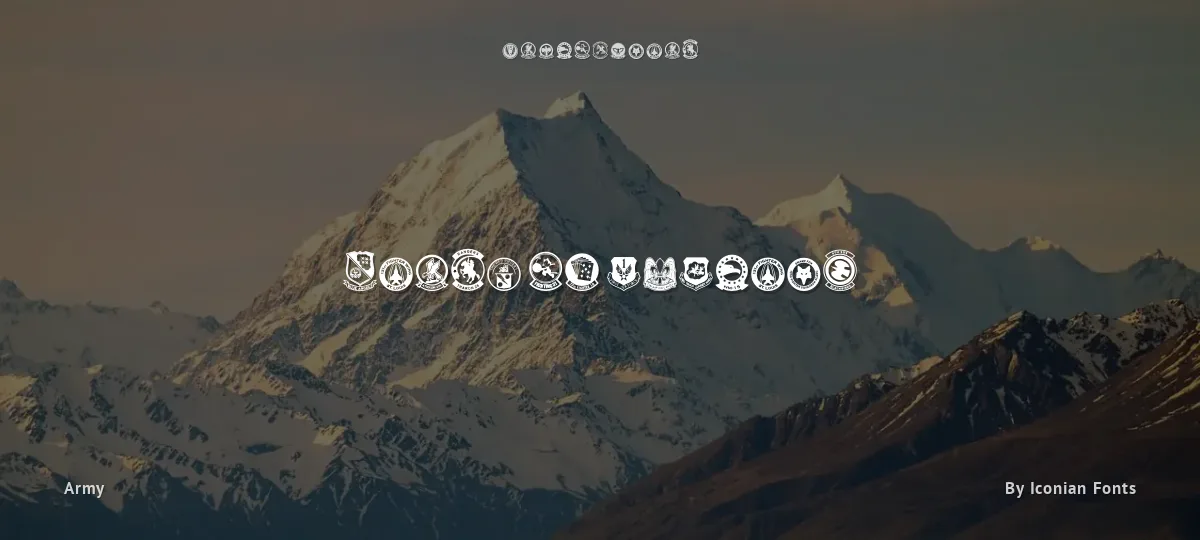 Wings of America font preview