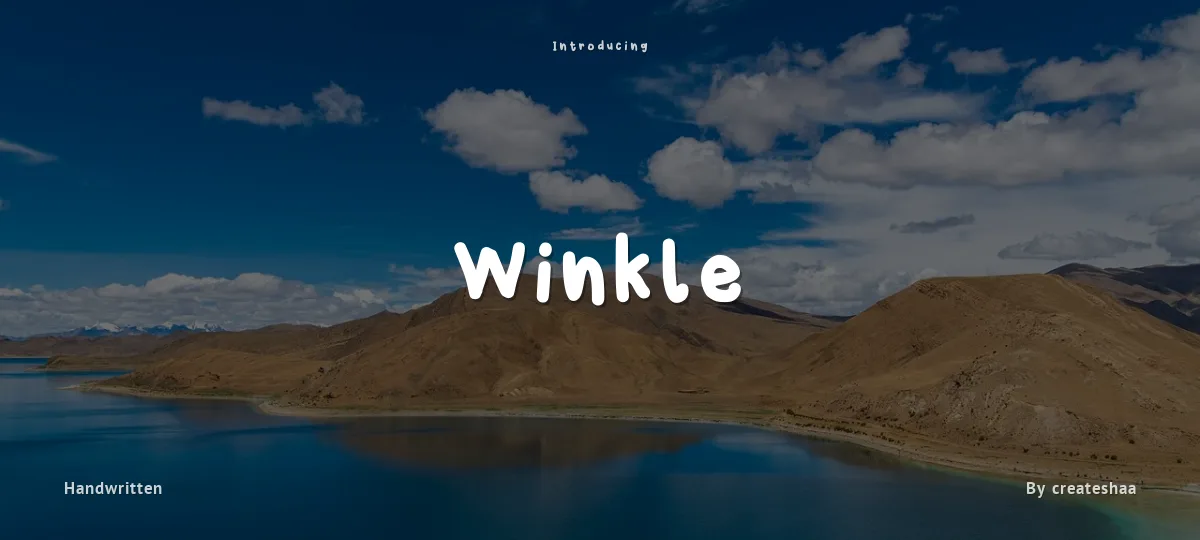 Winkle font preview