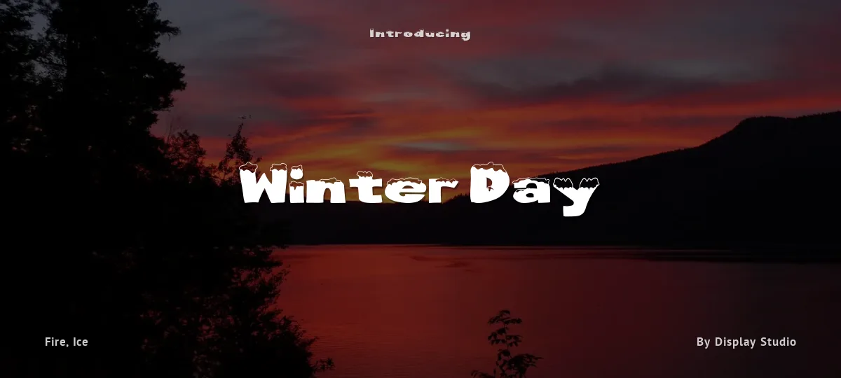 Winter Day font preview