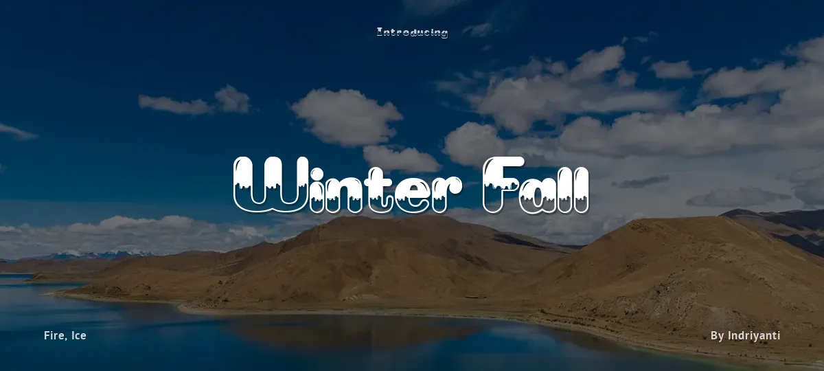 Winter Fall font preview