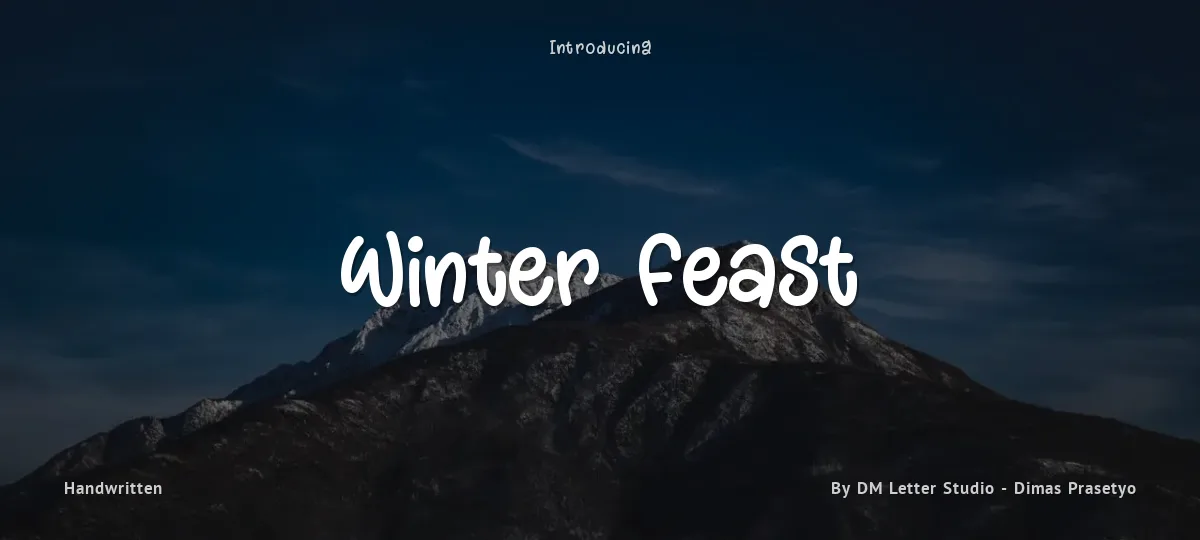 Winter Feast font preview
