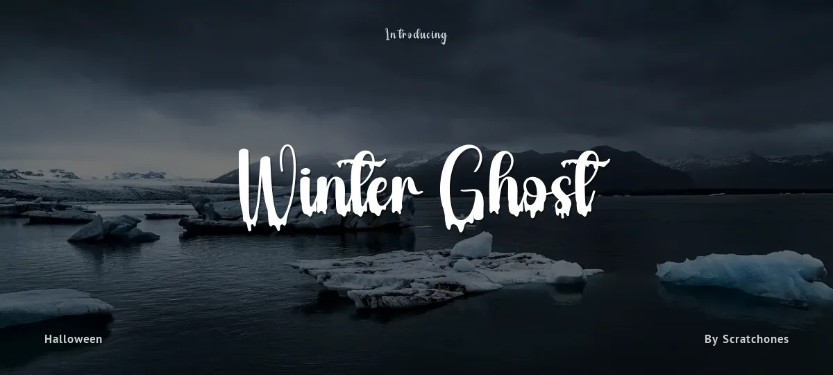 Winter Ghost font preview