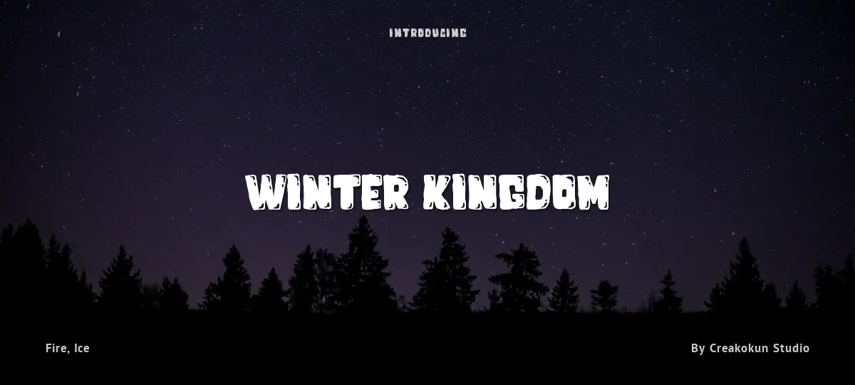 Winter Kingdom font preview