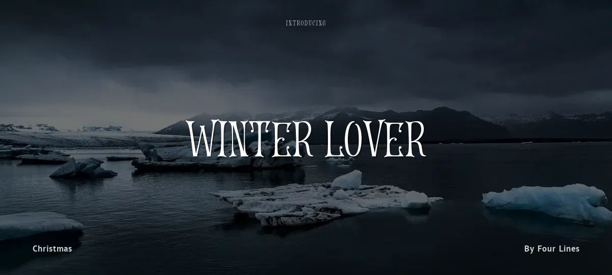 Winter Lover font preview