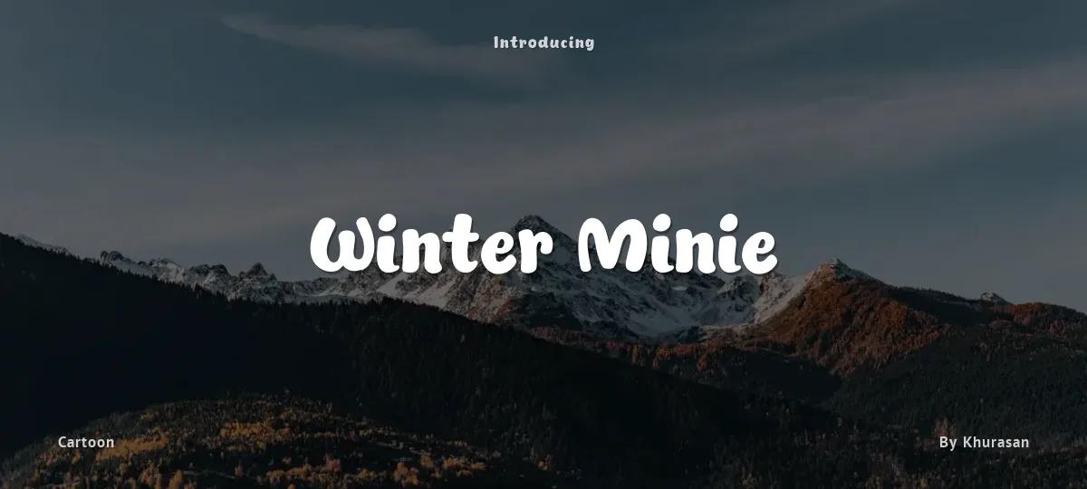 Winter Minie font preview