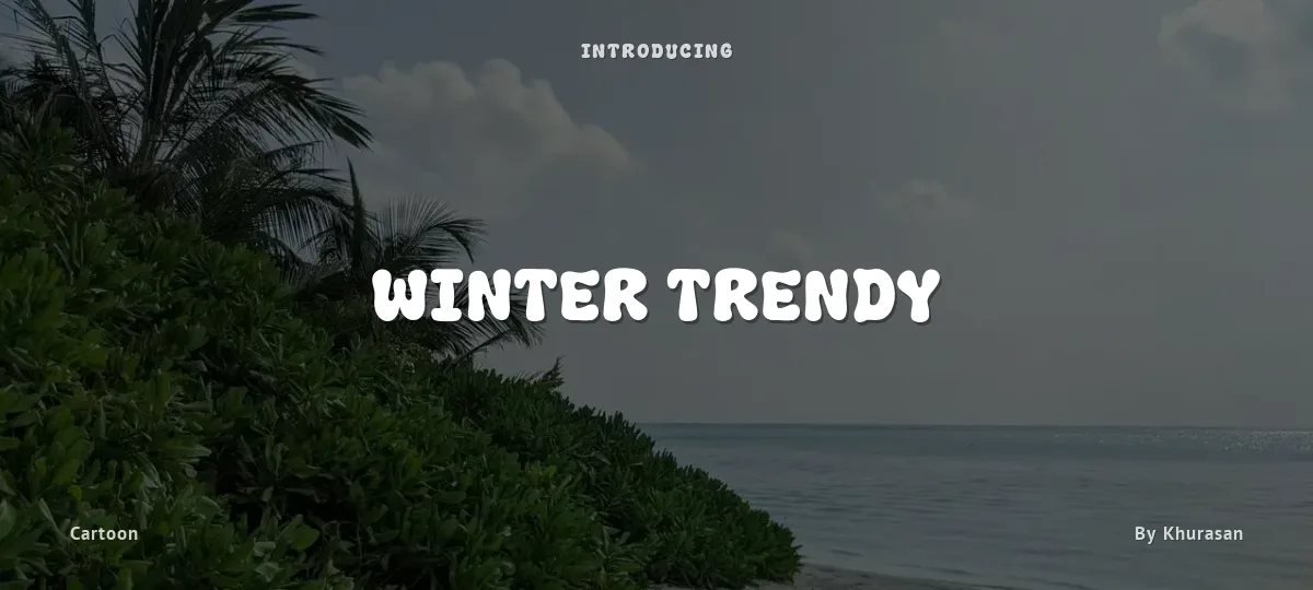 Winter Trendy font preview
